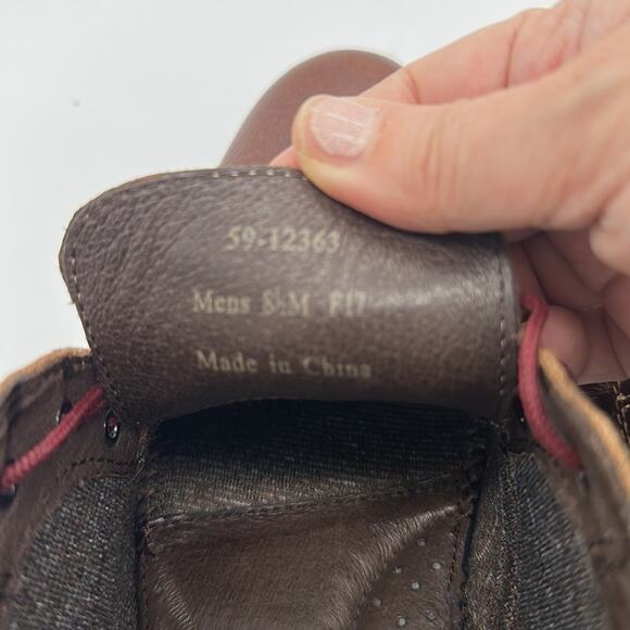 Johnston & Murphy Pebble Leather Copeland Crepe Sole Chukka Desert Boots S 8.5 - Picture 9 of 10